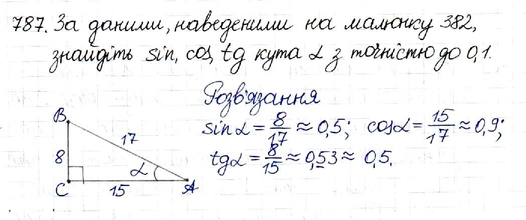 Вправа 787 геометрія 8 клас Будна Тарасенкова 2016