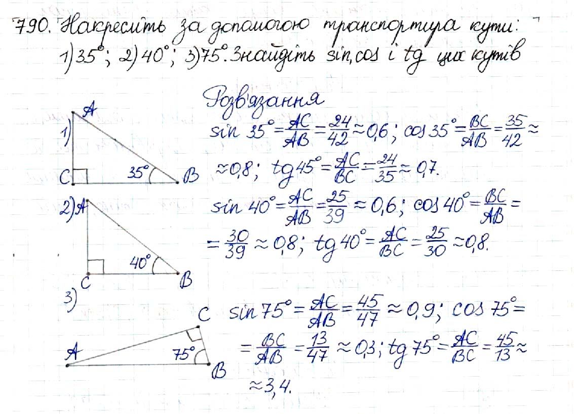 Вправа 790 геометрія 8 клас Будна Тарасенкова 2016 - Екстра ГДЗ