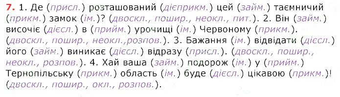 Параграф 16 Вправа 7 українська мова 8 клас Авраменко 2016