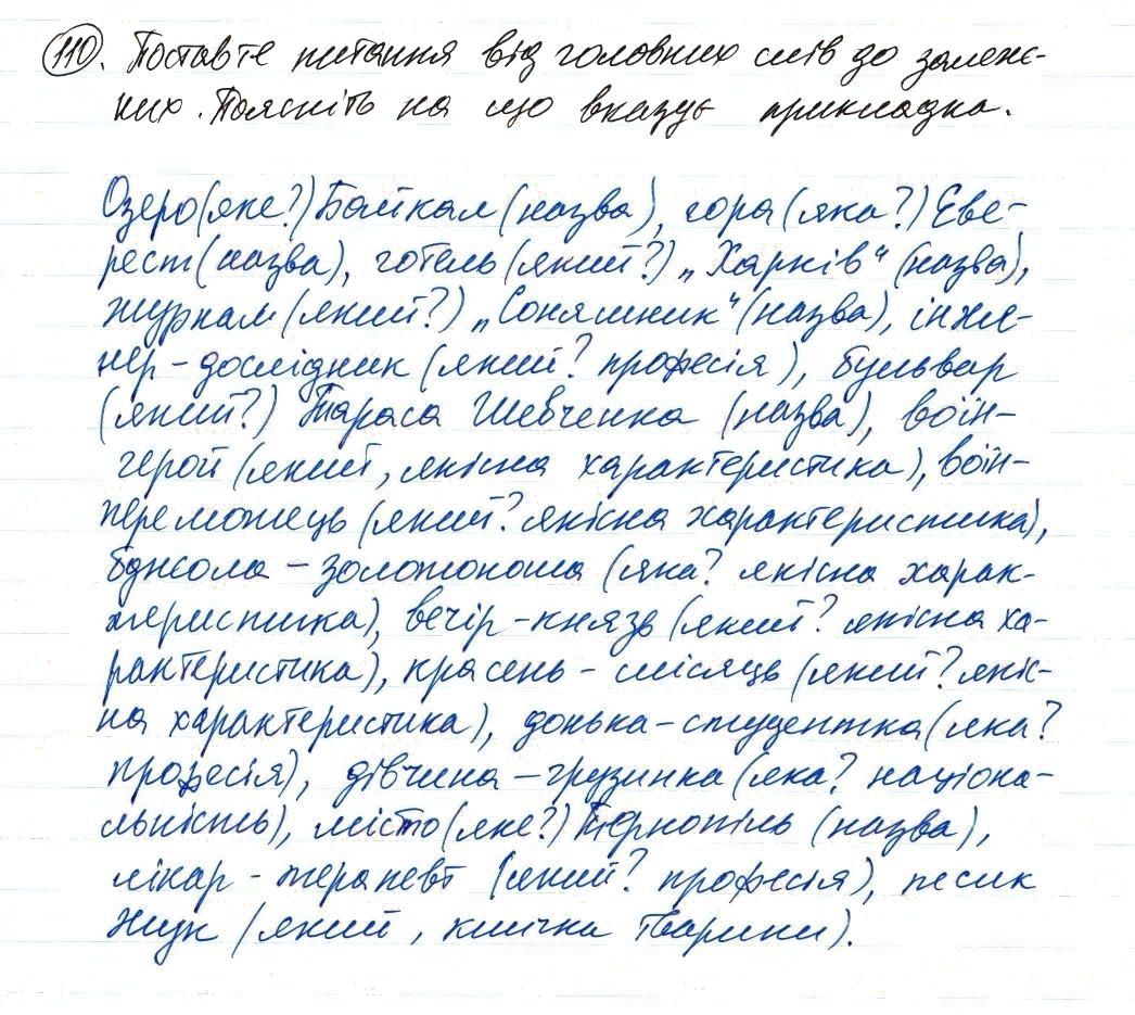 Вправа 110 українська мова 8 клас Заболотний 2016