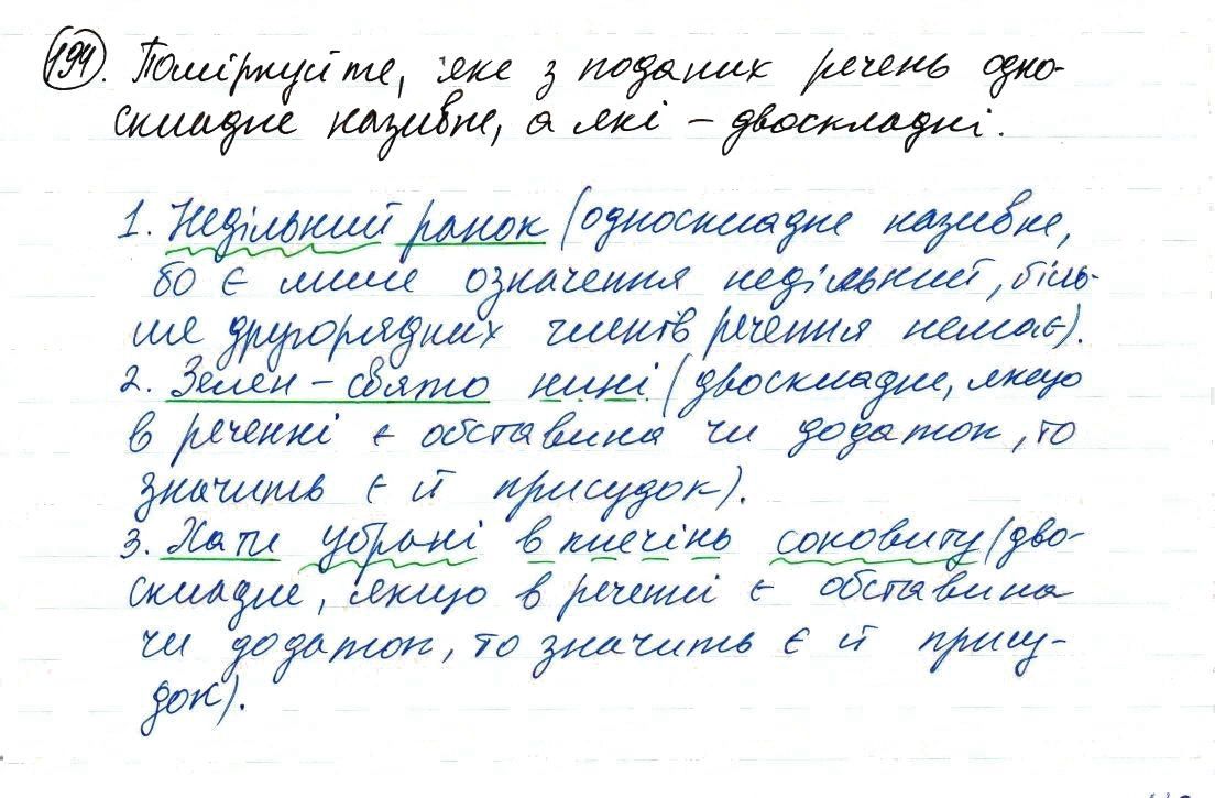 Вправа 194 українська мова 8 клас Заболотний 2016 - Екстра ГДЗ