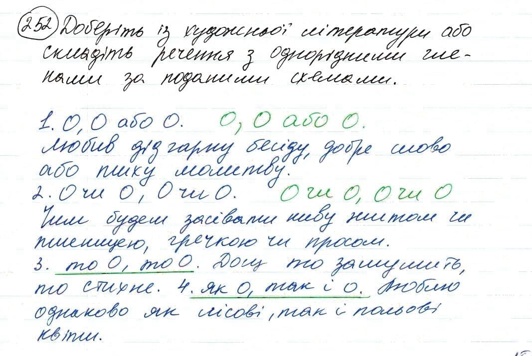 Вправа 252 українська мова 8 клас Заболотний 2016