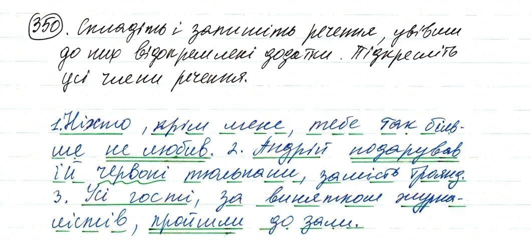 Вправа 350 українська мова 8 клас Заболотний 2016
