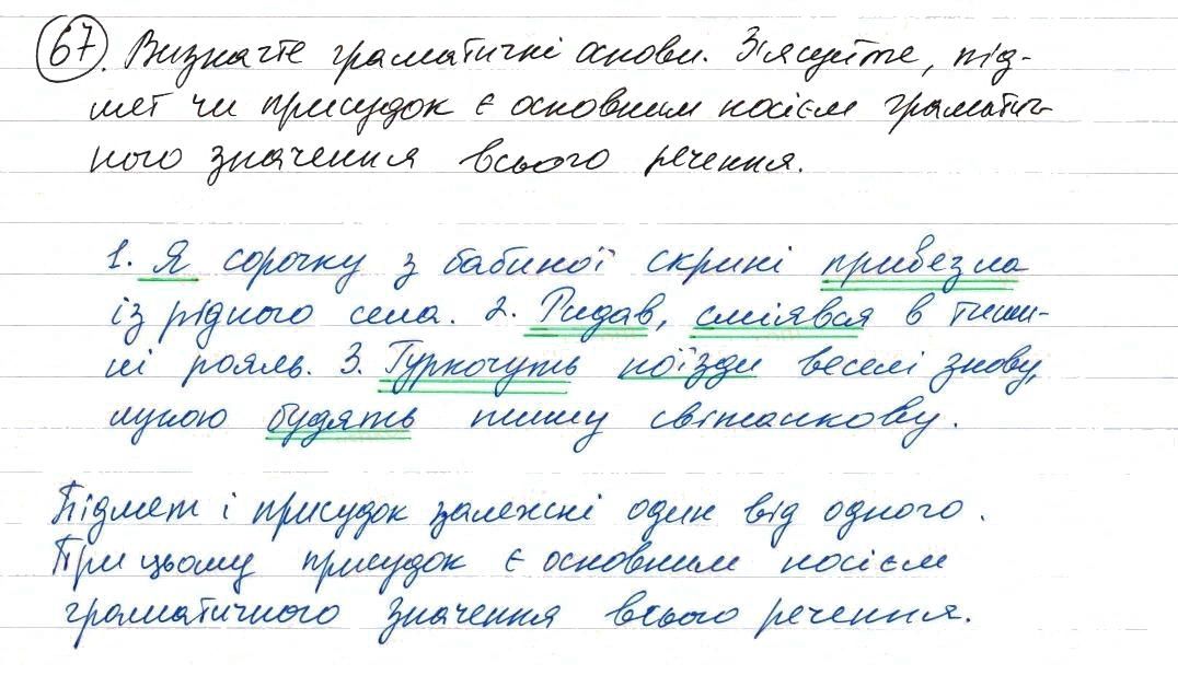 Вправа 67 українська мова 8 клас Заболотний 2016