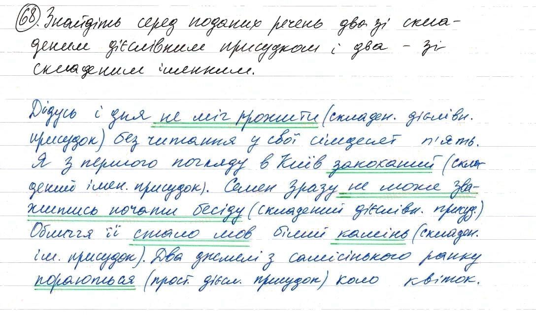 Вправа 68 українська мова 8 клас Заболотний 2016