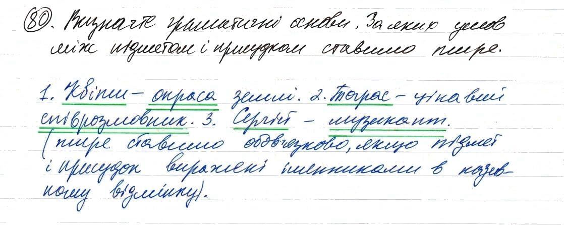 Вправа 80 українська мова 8 клас Заболотний 2016