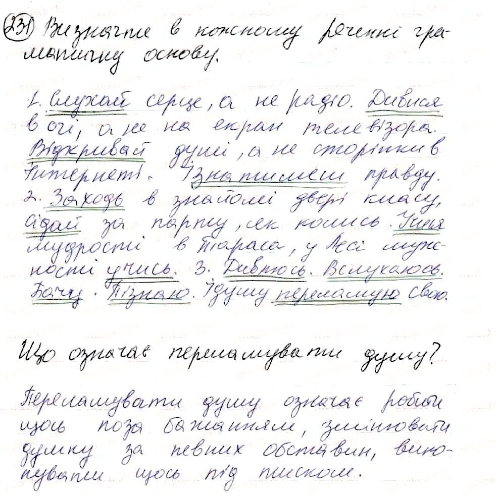 Вправа 231 українська мова 8 клас Глазова 2016