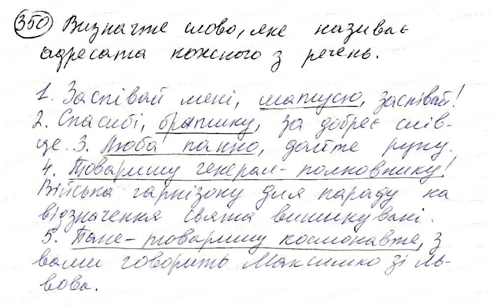 Вправа 350 українська мова 8 клас Глазова 2016