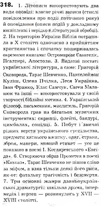 Вправа 318 українська мова 8 клас Єрмоленко Сичова Жук 2016