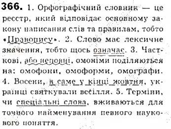 Вправа 366 українська мова 8 клас Єрмоленко Сичова Жук 2016