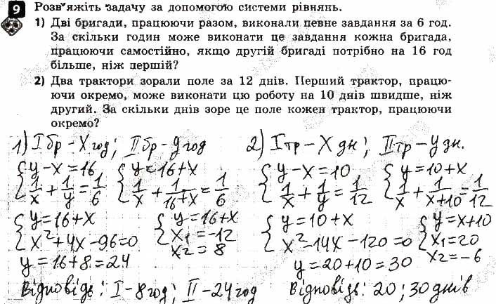 Завдання 9 алгебра 9 клас Корнієнко Фіготіна 2017