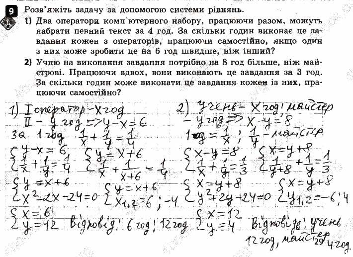 Завдання 9 алгебра 9 клас Корнієнко Фіготіна 2017
