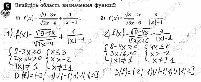 Завдання 5 алгебра 9 клас Корнієнко Фіготіна 2017