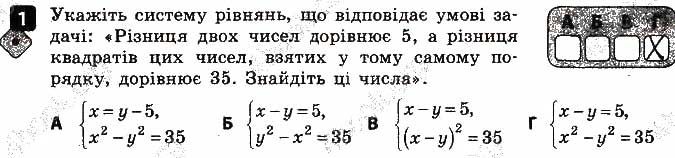 Завдання 1 алгебра 9 клас Корнієнко Фіготіна 2017