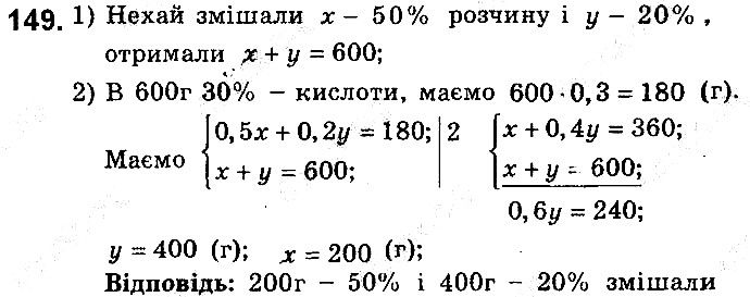 Вправа 149 алгебра 9 клас збірник задач Мерзляк 2017