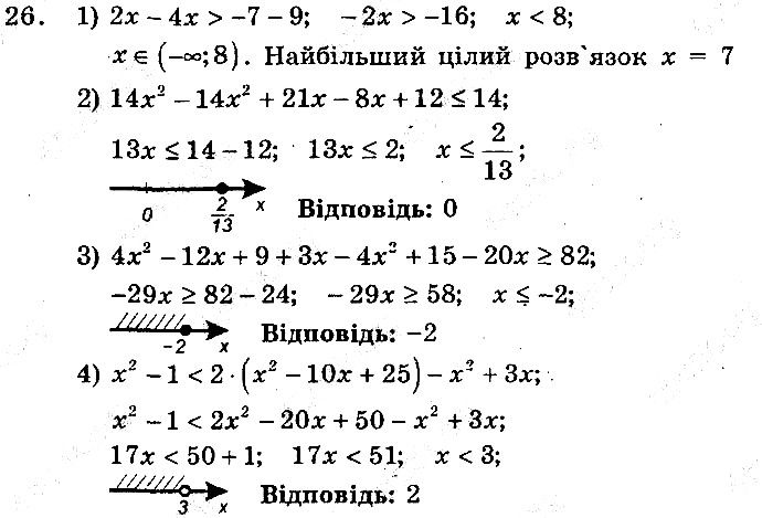 Вправа 26 алгебра 9 клас збірник задач Мерзляк 2017
