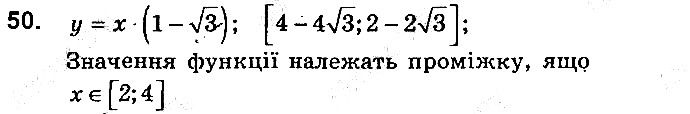 Вправа 50 алгебра 9 клас збірник задач Мерзляк 2017
