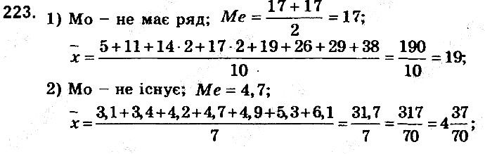 Вправа 223 алгебра 9 клас збірник задач Мерзляк 2017