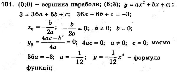 Вправа 101 алгебра 9 клас збірник задач Мерзляк 2017