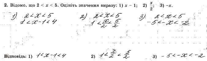 Завдання 2 алгебра 9 клас робочий зошит Істер 2017