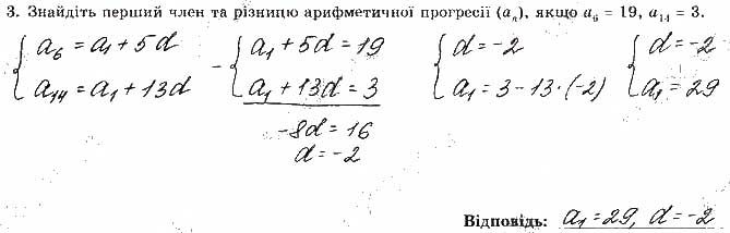 Завдання 3 алгебра 9 клас робочий зошит Істер 2017