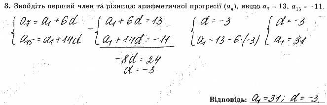 Завдання 3 алгебра 9 клас робочий зошит Істер 2017