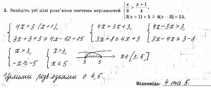 Завдання 3 алгебра 9 клас робочий зошит Істер 2017