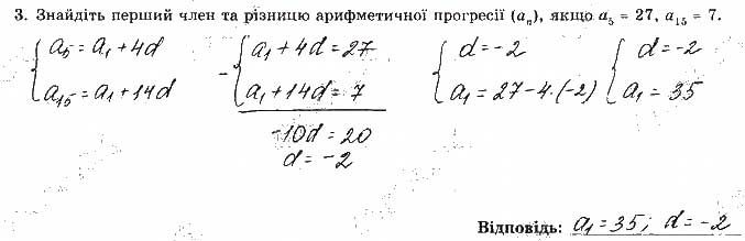 Завдання 3 алгебра 9 клас робочий зошит Істер 2017