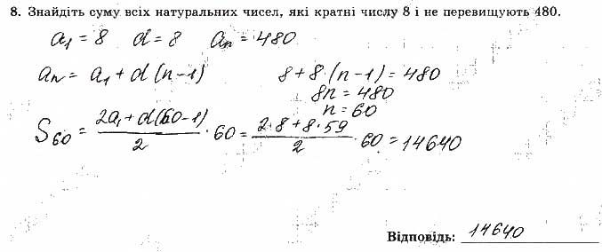 Завдання 8 алгебра 9 клас робочий зошит Істер 2017