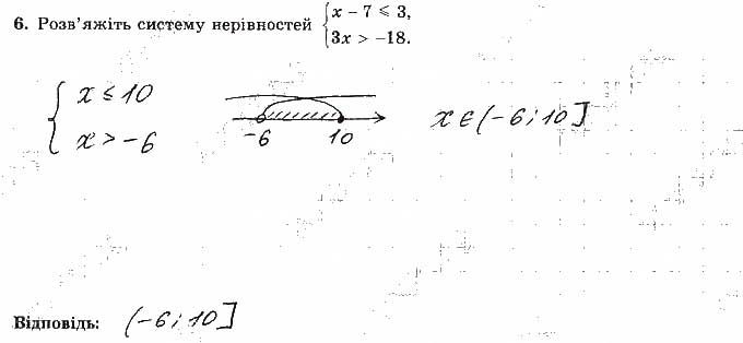 Завдання 6 алгебра 9 клас робочий зошит Істер 2017