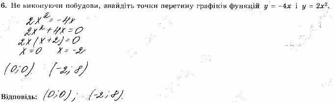 Завдання 6 алгебра 9 клас робочий зошит Істер 2017