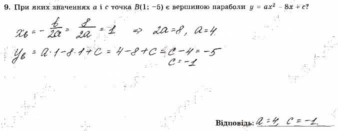Завдання 9 алгебра 9 клас робочий зошит Істер 2017