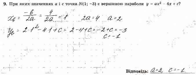 Завдання 9 алгебра 9 клас робочий зошит Істер 2017