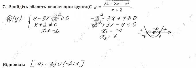 Завдання 7 алгебра 9 клас робочий зошит Істер 2017