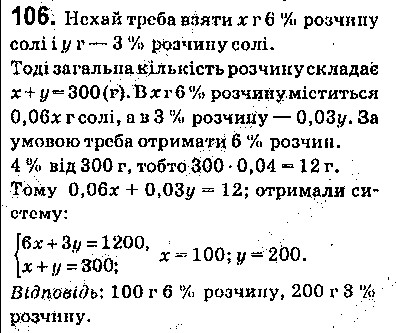 Вправа 106 алгебра 9 клас Істер 2017