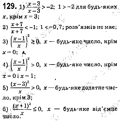 Вправа 129 алгебра 9 клас Істер 2017