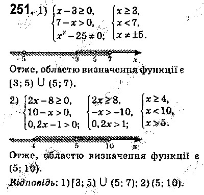 Вправа 251 алгебра 9 клас Істер 2017