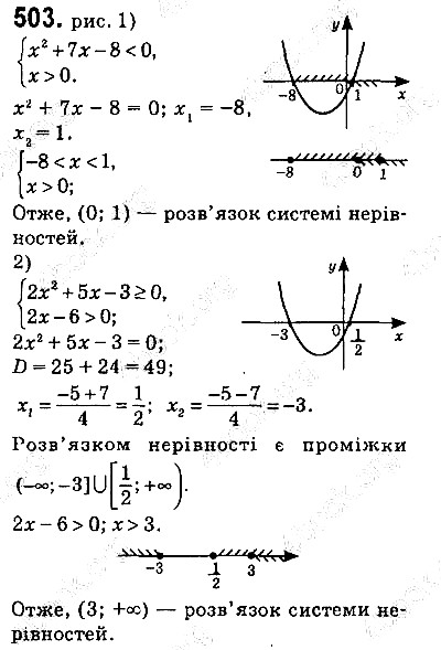 Вправа 503 алгебра 9 клас Істер 2017