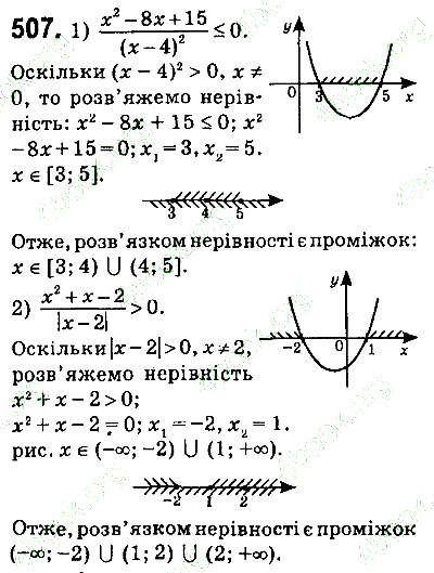 Вправа 507 алгебра 9 клас Істер 2017