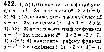 Вправа 422 алгебра 9 клас Істер 2017