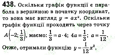 Вправа 438 алгебра 9 клас Істер 2017