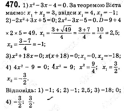 Вправа 470 алгебра 9 клас Істер 2017