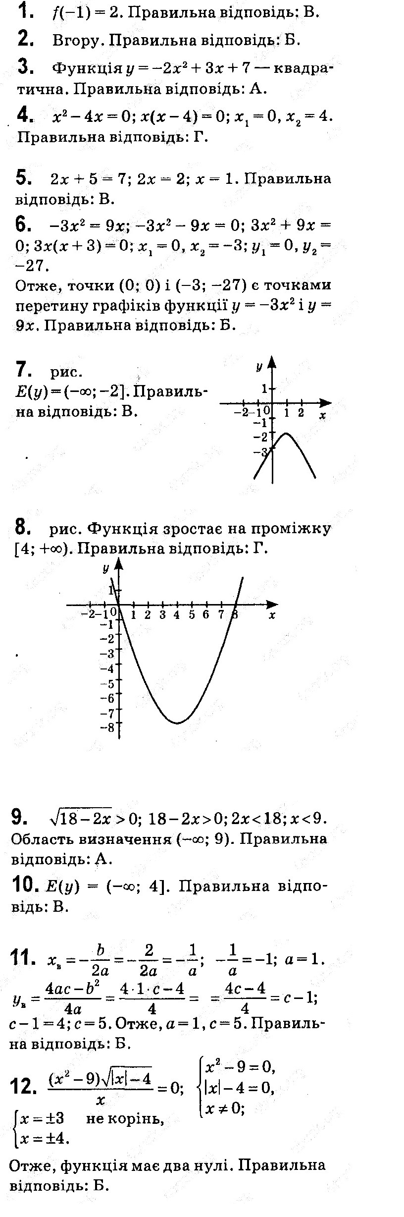 Самостійна робота 2 № Стр. 109 алгебра 9 клас Істер 2017 - Екстра ГДЗ