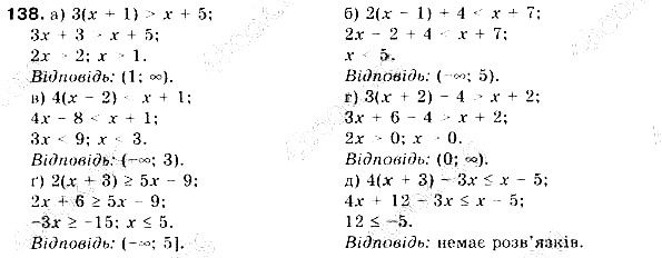 Вправа 138 алгебра 9 клас Бевз 2017