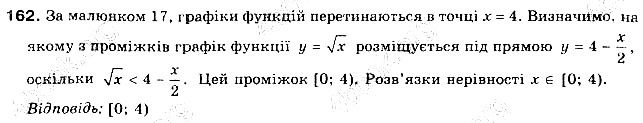 Вправа 162 алгебра 9 клас Бевз 2017