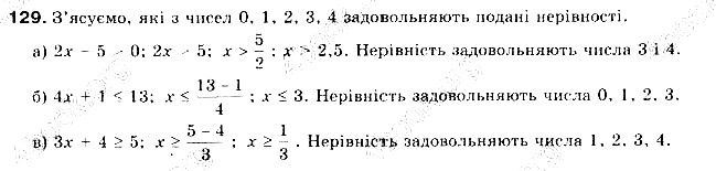 Вправа 129 алгебра 9 клас Бевз 2017