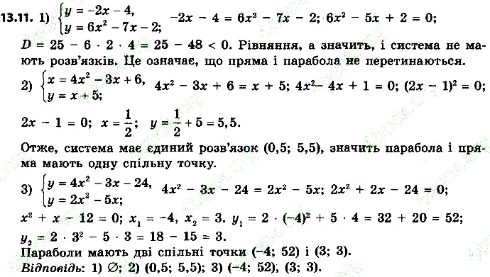 Вправа 13.11 алгебра 9 клас Мерзляк Полонський Якір 2017