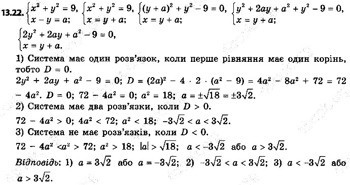 Вправа 13.22 алгебра 9 клас Мерзляк Полонський Якір 2017