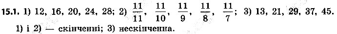 Вправа 15.1 алгебра 9 клас Мерзляк Полонський Якір 2017