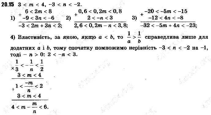 Вправа 20.15 алгебра 9 клас Мерзляк Полонський Якір 2017